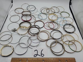 HUGE METAL BANGLE BRACELET LOT