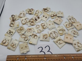 VINTAGE NOS GOLD FILLED EARRING SETS ON CARDS