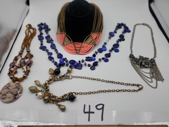 STATEMENT NECKLACE LOT