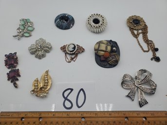 UNUSUAL STATEMENT BROOCHES