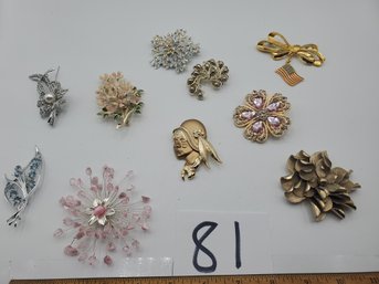 UNUSUAL STATEMENT BROOCHES