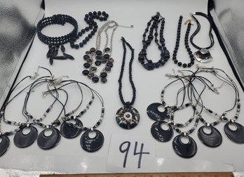 ELEGANT BLACK-THEMED NECKLACES