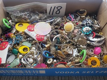 FOUR POUNDS OF SINGLE EARRINGS