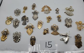 ANGEL BROOCH LOT