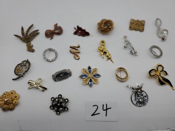 MIXED BROOCH LOT 20 PCS