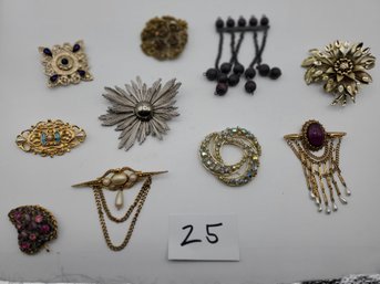 LARGE STATEMENT BROOCHES