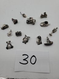 STERLING CHARM LOT (32 GRAMS)