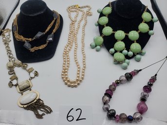 DESIGNER NECKLACE LOT (CHICO, J. CREW, TALBOT, & MORE)