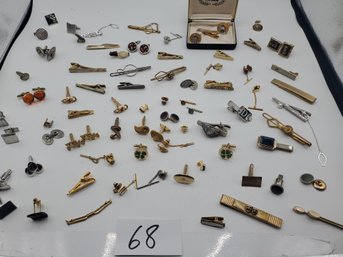 MEN'S TIE-TACKS AND CUFFLINKS LOT