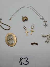 GOLD FILLED & GOLD PLATED JEWELRY LOT - ALL MARKED