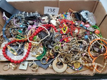 5 POUNDS UNSEARCHED ESTATE JEWELRY - SOME MAY BE BROKEN OR TANGLED