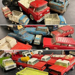 LARGE LOT PRESSED STEEL - TONKA STRUCTO NYLINT TOPPER