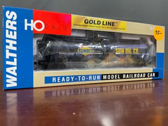 WALTHES GOLD LINE HO SCALE 932-7262 SUNOCO SUN OIL 23K TANK CAR - NEW