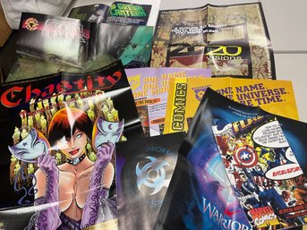 COMIC STORE/TOY SHOP POSTERS/ADVERTISING EPHEMERA - VARIOUS