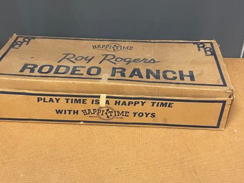 HAPPYTIME ROY ROGERS RODEO RANCH CORRUGATED BOX W/CONTENTS
