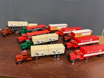LOT OF 10 MATCHBOX SUPERFAST TRACTOR-TRAILERS