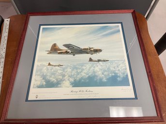 B-17E YANKEE DOODLE CREW SIGNED & NUMBERED PRINT