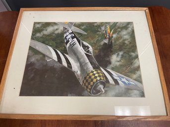 FRAMED P-51 PRINT