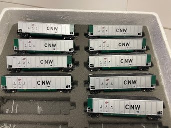LOT OF 9 HO SCALE COAL CARS CHICAGO NORTH WESTERN