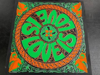 1967 PANDORA PRODUCTIONS LOVE IS LOVE BLACKLIGHT POSTER 23' SQ