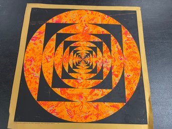 1968 PANDORA DAVID FRIEDMAN BLACKLIGHT POSTER