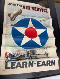 JOIN THE AIR SERVICE WAR POSTER