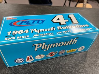LIMITED EDITION 1 OF 630 1/24 PETTY RACING 1964 PLYMOUTH BELVEDERE DIECAST