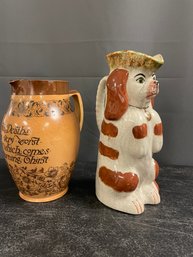 2 PITCHERS - DOULTON FITZ & FLOYD