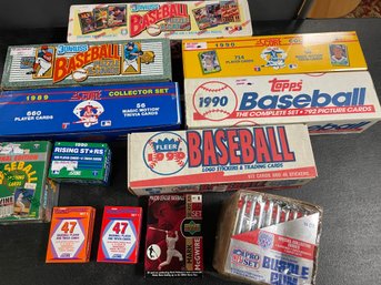 SEALED SETS BASEBALL CARDS ETC