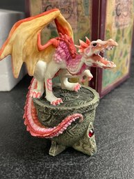 ENCHANTICA DRAGON EN2281 2201 NIGHTFIRE - SPIRIT OF THE CRYSTALS IN BOX SIGNED