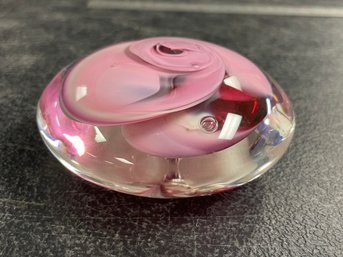 ART GLASS PAPERWEIGHT - JIM KORG