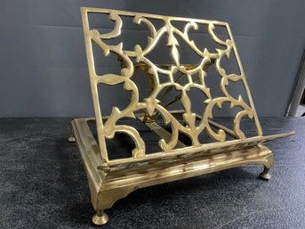 LG BRASS ADJUSTABLE BOOKSTAND