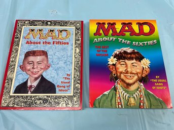 MAD MAGAZINE BOOKS: ABOUT THE 50'S / ABOUT THE 60'S