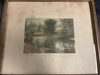 WALLACE NUTTING - THE SWIMMING POND 11' X 13'