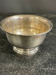 A. STOWELL & CO STERLING SILVER ENGRAVED BOWL