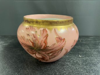 LARGE DILINIERES & LIMOGES FLORAL JARDINERE