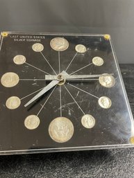 MK SUMMERS US SILVER COIN CLOCK