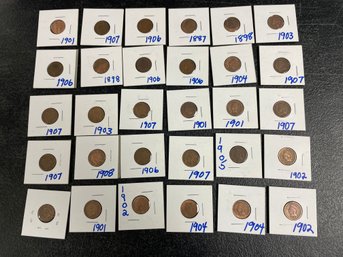 30 INDIAN HEAD CENTS