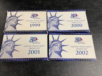 4 US PROOF MINT SETS