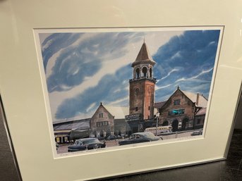 SIGNED & NUMBERED PRINT: BANGOR MEMORIES RAILROAD MAINE CENTRAL UNION STATION