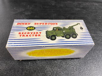 DINKY 661 SUPERTOYS DIECAST RECOVERY TRACTOR