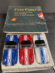 SET OF 3 DIECAST SHELBY COBRA