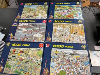 LOT OF 6 COMIC PUZZLES JAN VAN HAASTEREN