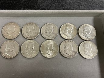 FRANKLIN SILVER HALF DOLLARS