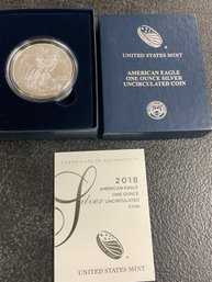 2018-w $1 SILVER AMERICAN EAGLE 1OZ