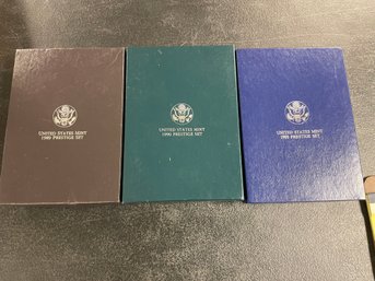 3 US MINT PRESTIGE COIN SETS 1989/1990/1993