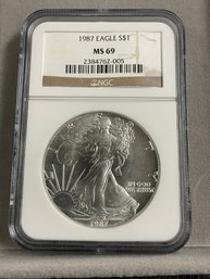 1987 NGC MS69 SILVER EAGLE