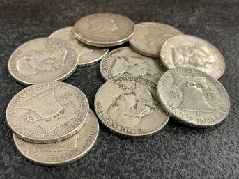 SILVER FRANKLIN HALF DOLLARS