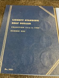 LIBERTY STANDING SILVER HALF DOLLAR COLLECTION