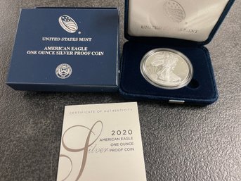 2020-W AMERICAN EAGLE SILVER PROOF COIN